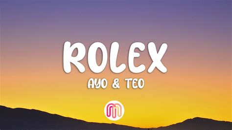 rolex ayo teo übersetzung deutsch|Ayo And Teo Rolex translation of lyrics.